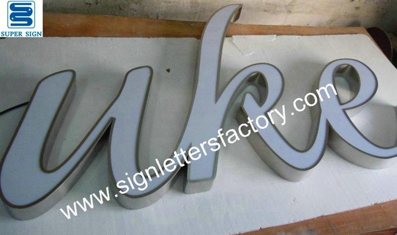 frontlit LED letter sign